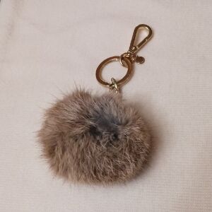Elegant Brown Fur Keychain Accessory